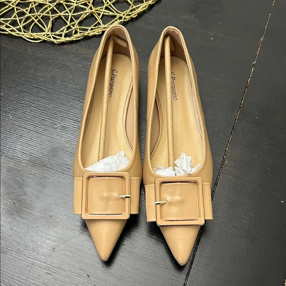 C.Paravano Women's Flats | Pointed Toe Ballet Shoes | Comfortable Flats Size 7.5 - Picture 7 of 11